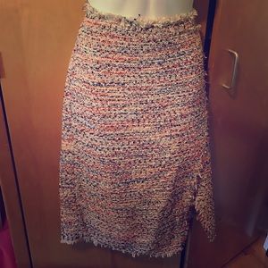 HM Tweed Multi-color Pencil Skirt size 10